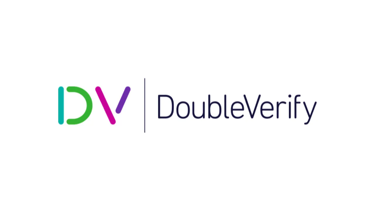 A measuring tape and a speech bubble, as halftone cutouts, for DoubleVerify bringing ChatGPT Ads into attribution