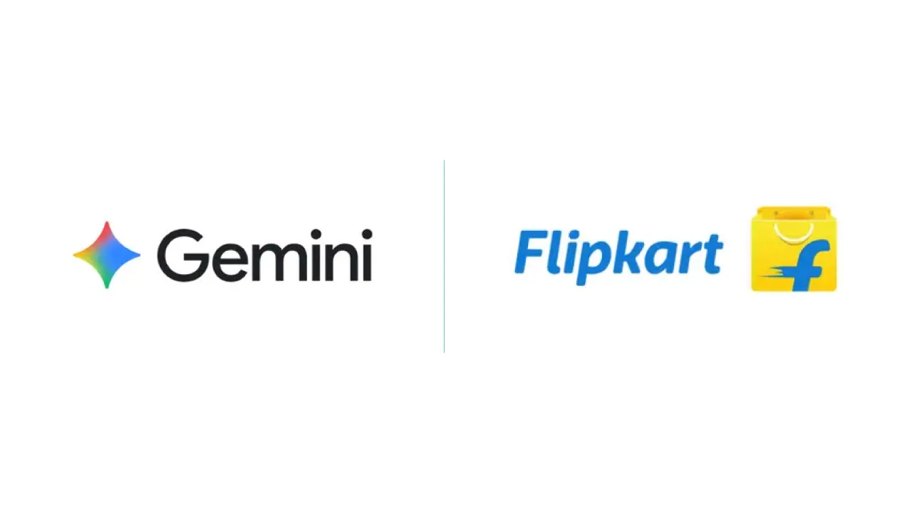 A plain delivery box and a cursor pointer, as halftone cutouts, for Google testing Flipkart purchases in Gemini