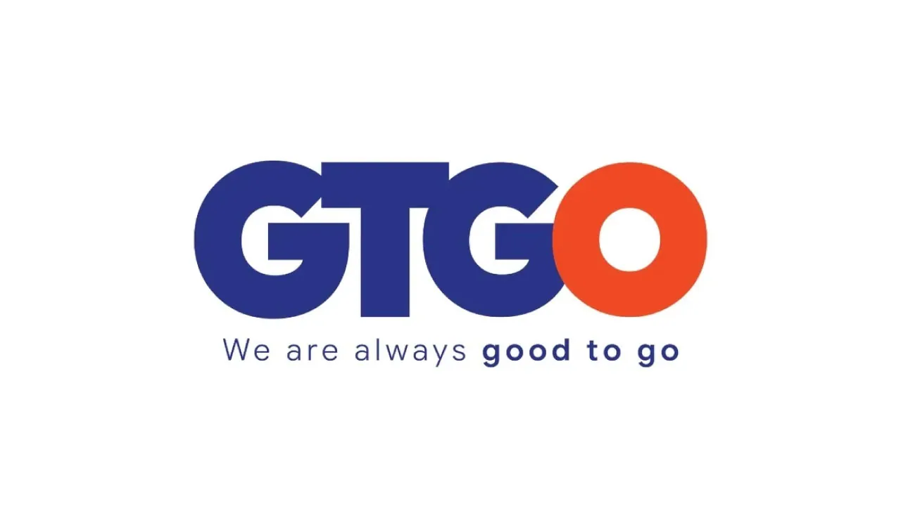 A slice of pizza and a soft-serve cone, as halftone cutouts, for GOPIZZA rebranding as GTGO