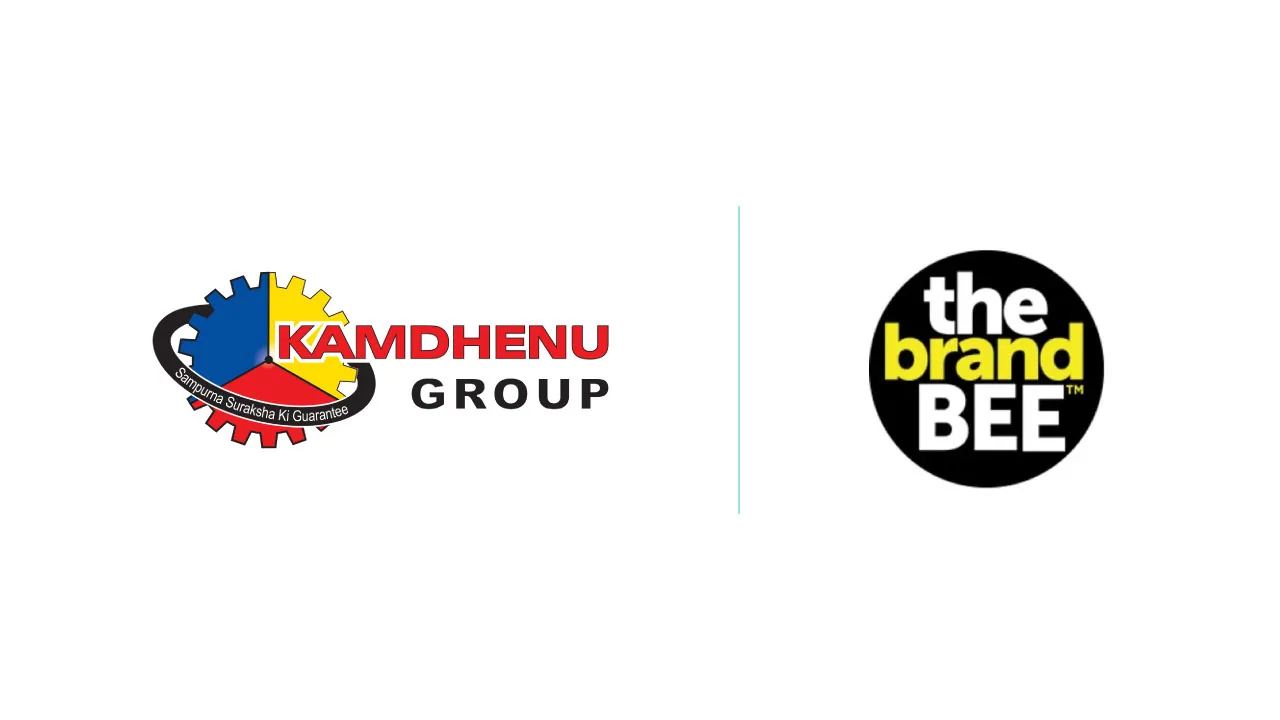 A halftone paper cutout of a cement sack and a cursor, for the Kamdhenu Group digital mandate win by The Brand Bee
