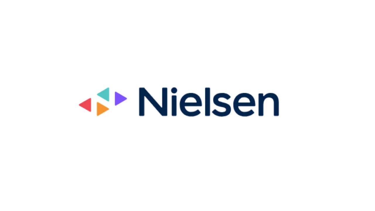 A television remote and a stopwatch, as halftone cutouts, for Nielsen moving streaming ratings to daily delivery