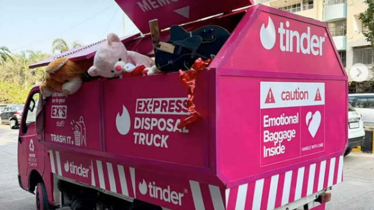 Tinder’s ‘EX-PRESS Disposal Truck’ Lets Users Trash Emotional Baggage in Style
