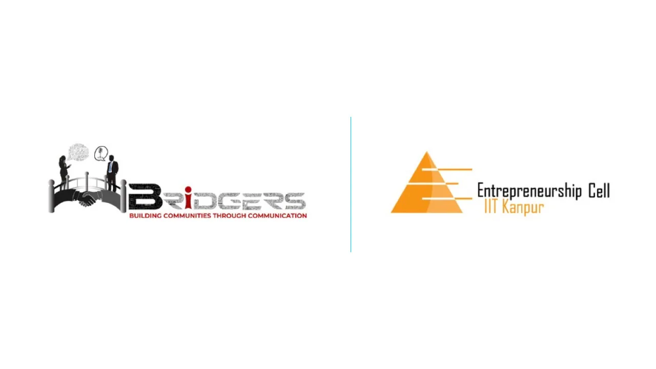The Bridgers wordmark, for the agency's media partnership with IIT Kanpur E-Cell's UpStart 2026