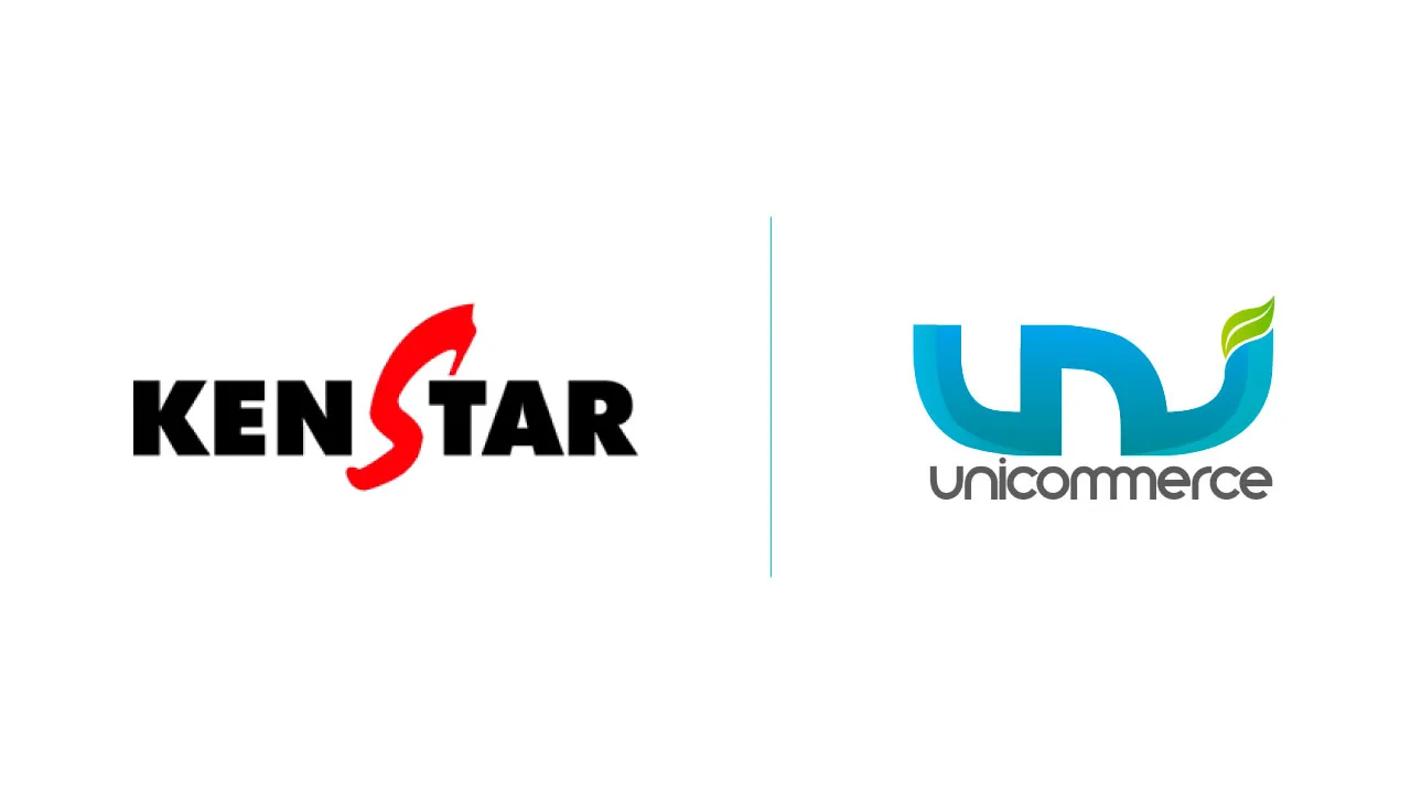 The Kenstar and Unicommerce marks together, marking the home appliance brand adopting the Uniware order and warehouse management platform