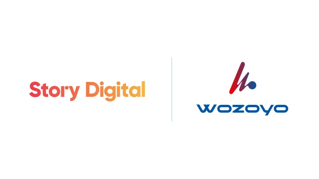 The Story Digital wordmark, for the agency winning Wozoyo's creative digital mandate in India