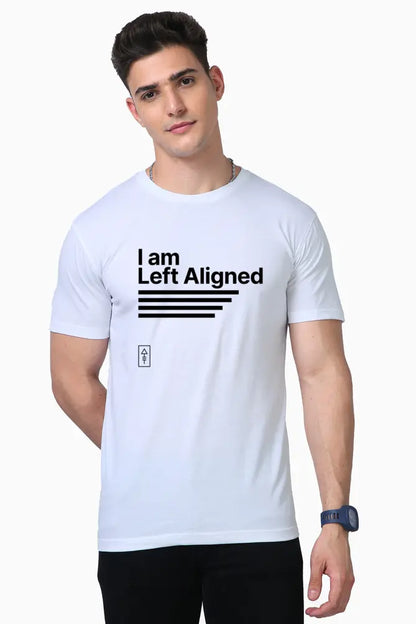 I Am Left Aligned T-Shirt – Premium 100% Supima Cotton for Creative Left and Right Brain Thinkers - Ad Tribe