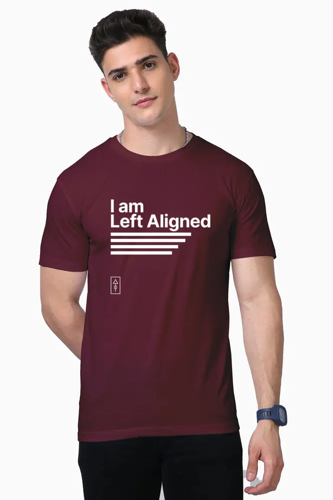 I Am Left Aligned – Premium T-Shirt for Designers and Thinkers - Ad Tribe