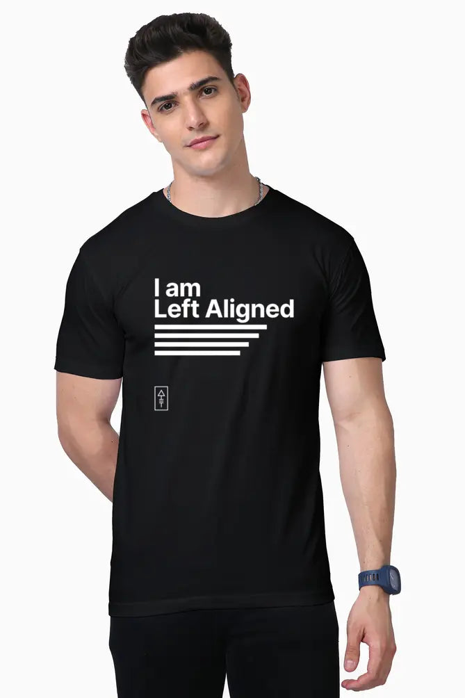 I Am Left Aligned – Premium T-Shirt for Designers and Thinkers - Ad Tribe