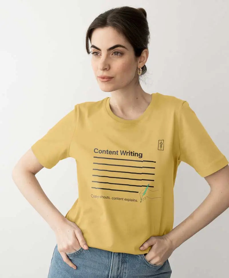 Copy Shouts, Content Explains - Women's T-Shirt