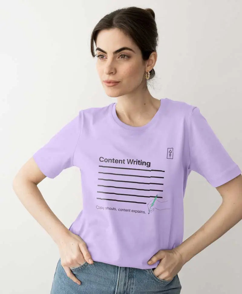 Copy Shouts, Content Explains - Women's T-Shirt