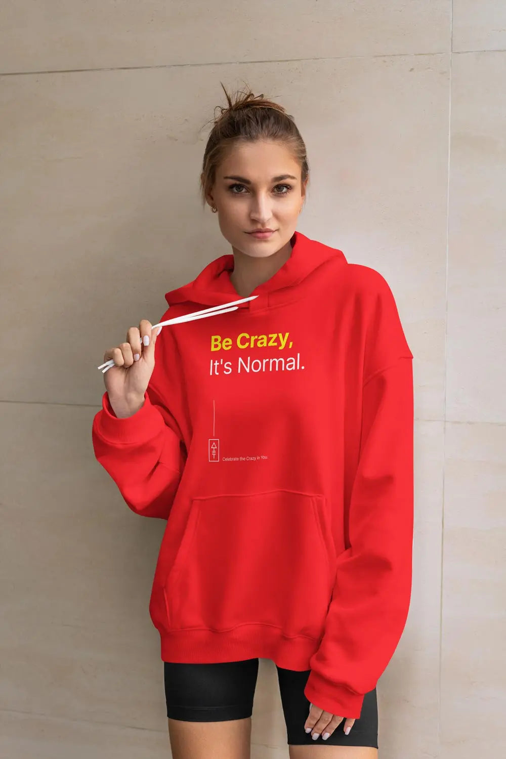 Be Crazy, It's Normal – Premium Unisex Hooded Sweatshirt for Bold Creatives - Ad Tribe